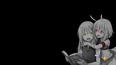 Anime Monochrome Selective Coloring Girls Yellow  Gaming Mat Desk 43305