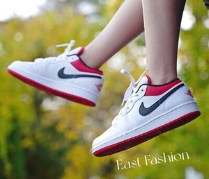 Air Jordan 1 Low Basketball Shoes White Gym Red Black 118 118 Ebay