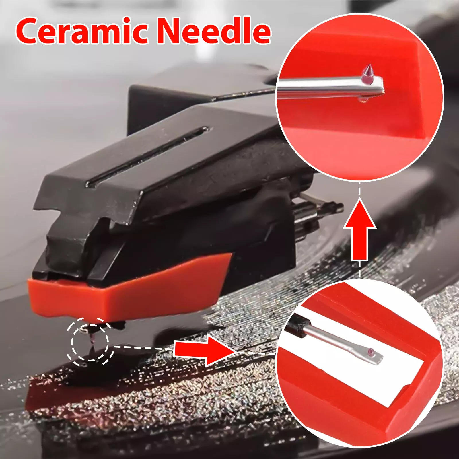 ION LP Vinyl Player Replacement Stylus Needle for Turntables-image