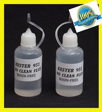 60 ml / 2 Oz. NEEDLE TIP BOTTLE    KESTER 951   Soldering Liquid  Flux NO CLEAN 