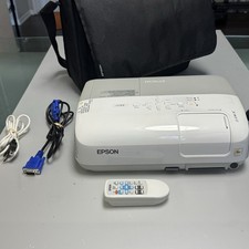 Epson EX30 H283A Projector Tested w/ Remote Bag VGA USB Cables