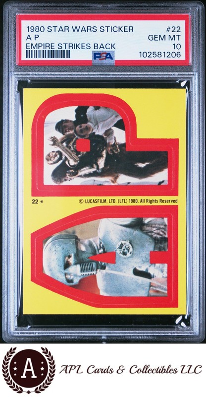 1980 Star Wars Empire Strikes Back Sticker #22 A P PSA 10 Pop 1