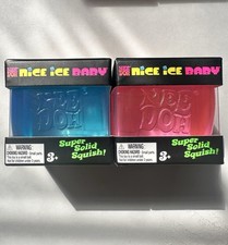 NeeDoh Nice Ice Baby Sensory Squish Cube Super Solid Stress Toy 2 Pack