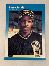 1987 FLEER #604 BARRY BONDS ROOKIE CARD RC, PITTSBURGH PIRATES, GIANTS. rookie card picture
