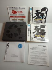 Nintendo DS Pok mon White Case w/Manual, and Inserts Only - No Game Water Damage