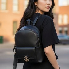 NEW U.S. Polo Assn. Black Backpack Medium Siz...
