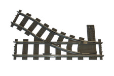Lego® TRAIN Tracks 9V Railway 4531 Switch Point Track Rail RIGHT SIDE DEFECT