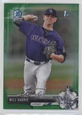 2017 Bowman Draft Chrome Green Refractor 36/99 Will Gaddis #BDC-104 i5q
