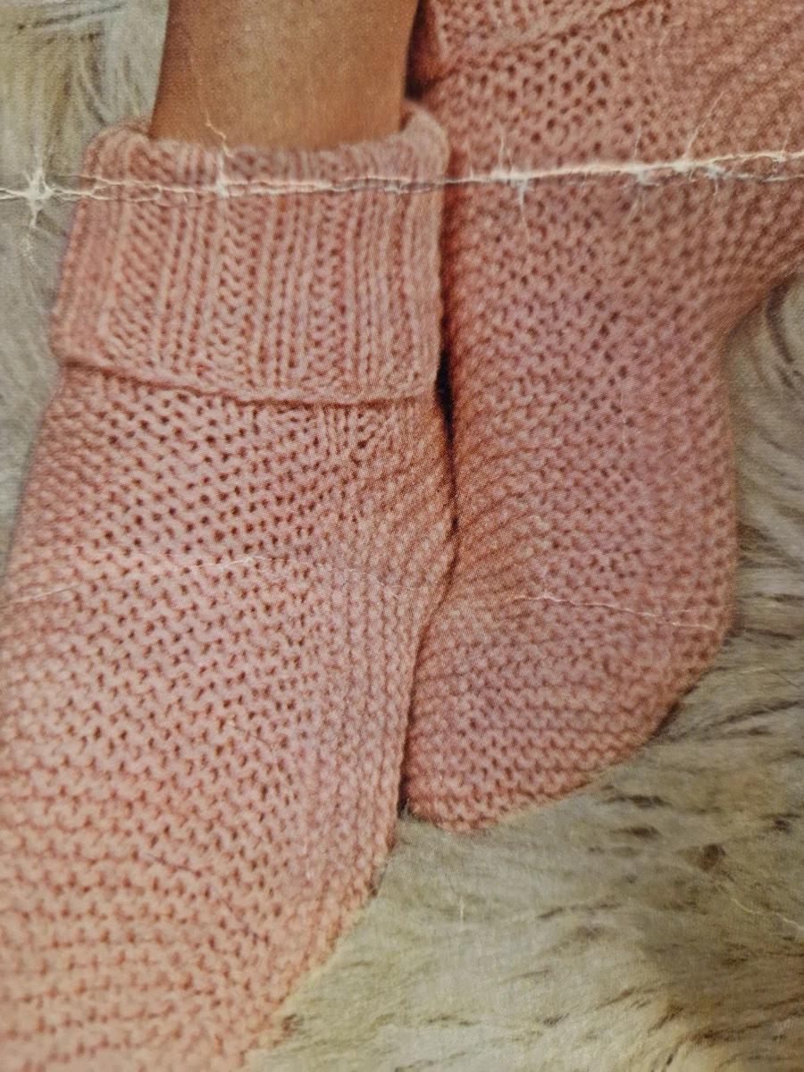 Copia Lee Target 6307 Calcetines/Zapatillas Patrón Tejido Sábana Rosa y Azul