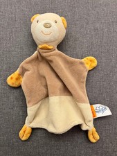 Beauty Baby Schmusetuch Bär beige orange Kuscheltuch Schnuffeltuch Müller