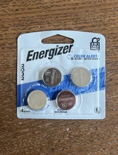 Energizer CR2032 3V Lithium Coin Cell Batteries - 4 Count
