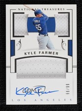 2018 National Treasures Player's Collection Signatures /99 Kyle Farmer Auto 5w7