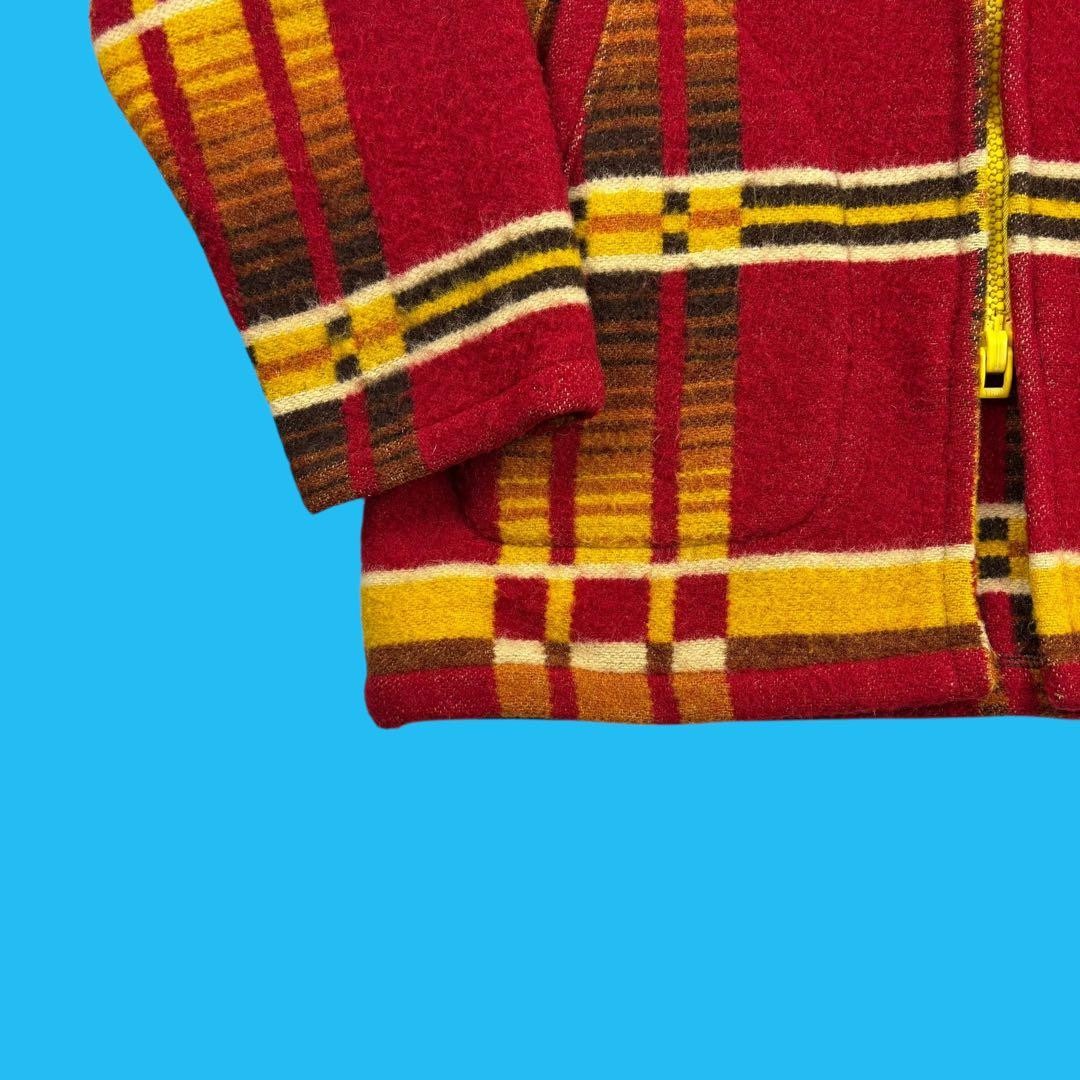 Woolrich 70s Native Pattern Wool Nylon Blanket Pa… - image 6