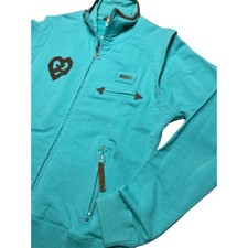 Luxirie by LRG Activewear Zip Front Aqua Sweatshirt Jacket size XL