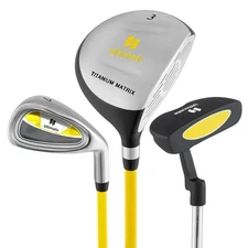 Junior Golf Club Set for Children Includes 165CC #3 Fairway Wood & #7 Iron