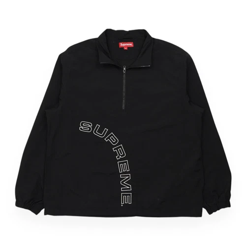 Veste coupe vent demi fermeture éclair Supreme Corner Arc taille M noir