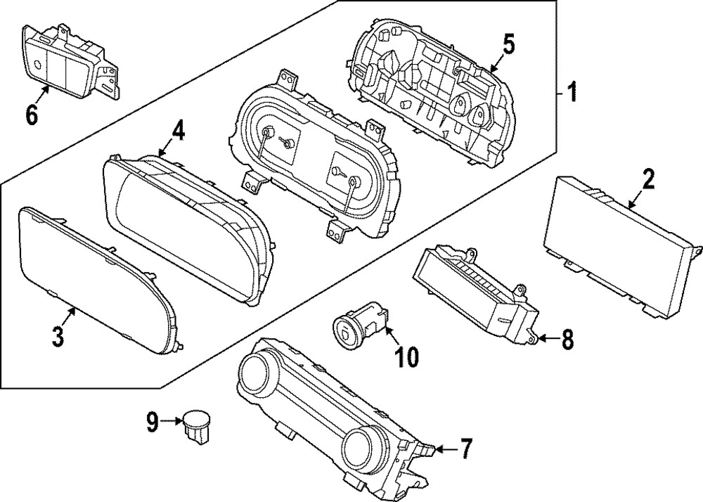 Unidad de control del tablero para Hyundai Santa Cruz 2022-2024 (N/P 97250-K5030-RET)