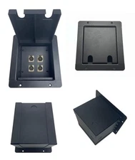 PROCRAFT FPML-4X-BK MINI Recessed Stage Pocket / Floor Box w/ 4) D - optional