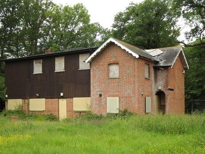 Photo A3 Wanborough Youth Hostel Wood Street Village Boarded up former s c2012