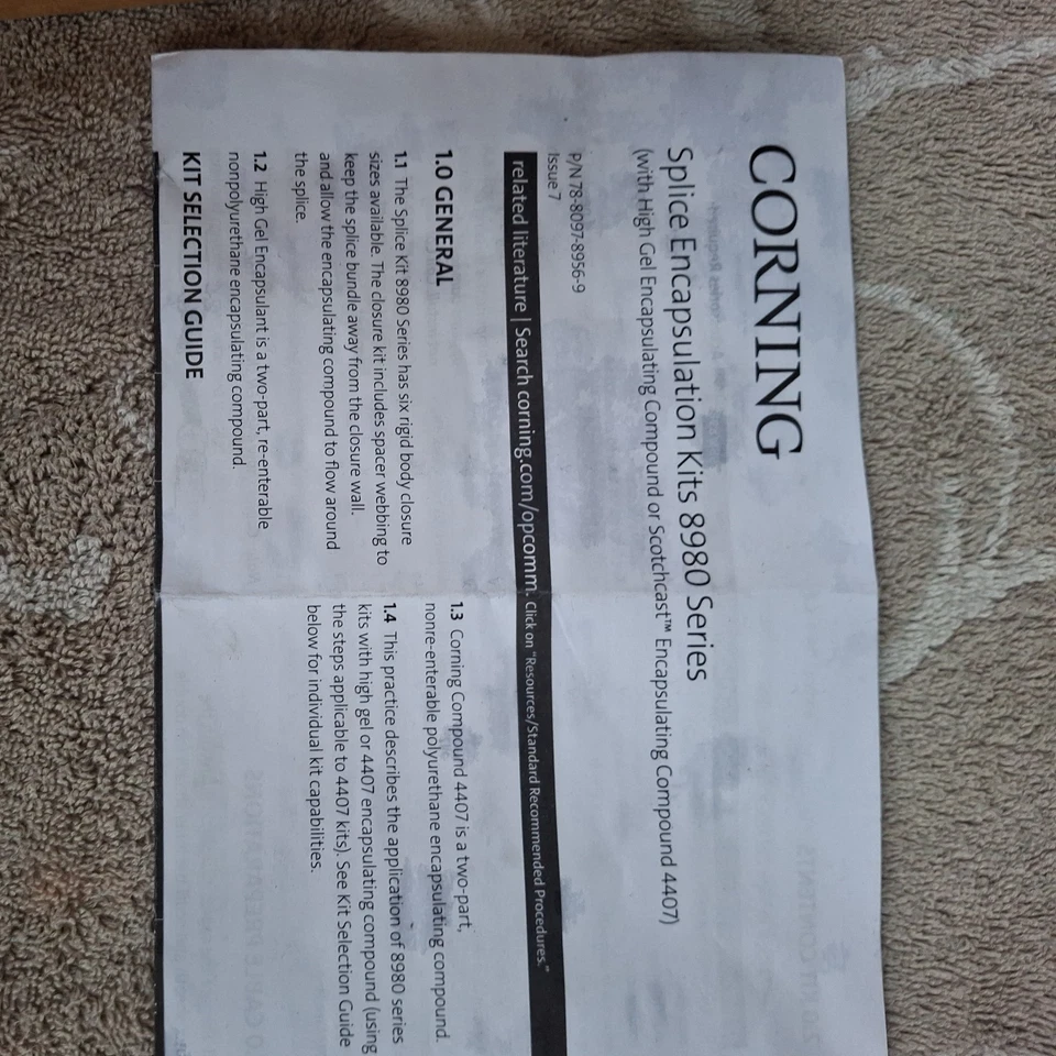 Kit de empalme 3M Scotchcast Closures serie 8980 con compuesto. NUEVO EN CAJA Foto 2 de 4