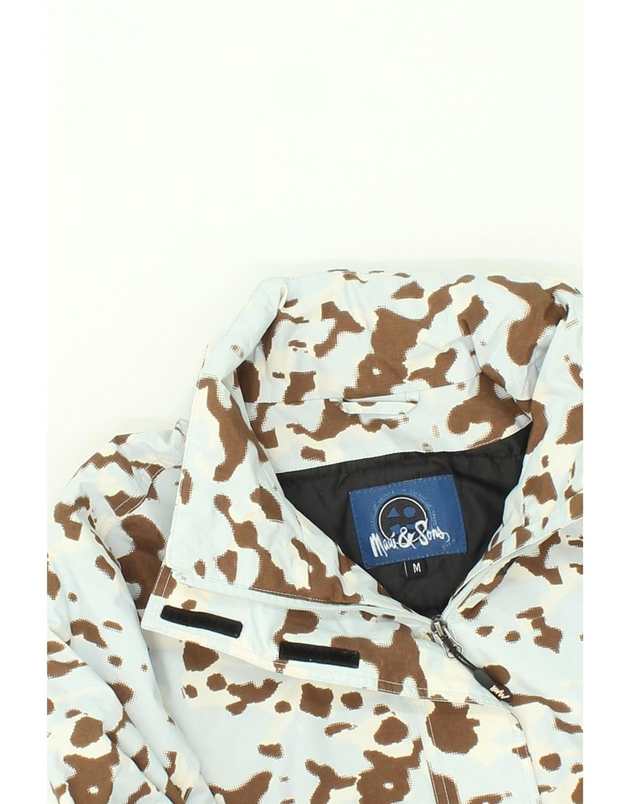 MAUI AND SONS Womens Windbreaker Jacket UK 14 Medium Blue Camouflage BQ15 image 4