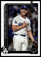 Ben Casparius 2025 Topps #384 RC Los Angeles Dodgers Rookie