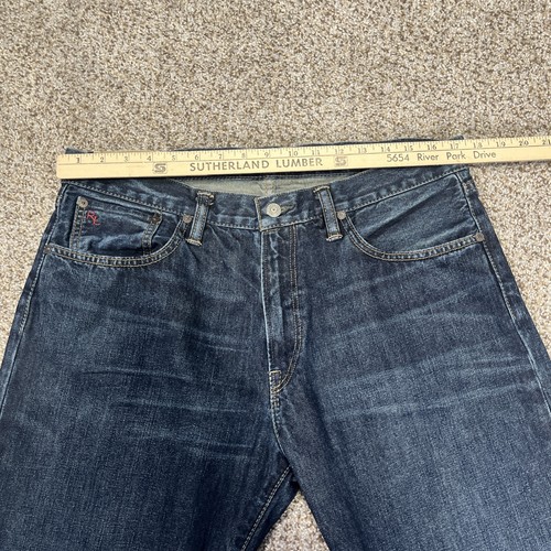 Polo Ralph Lauren Mens Jeans 34x30 Classic Fit Straight Leg Denim (35x28) - Picture 8 of 17