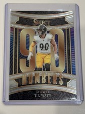 T.J. Watt - 2025 Panini Select Numbers - #18 - Pittsburgh Steelers