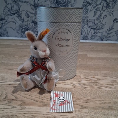 STEIFF VINTAGE MEMORIES 026843 RICK RABBIT 16 CM MOHAIR MIT OVP