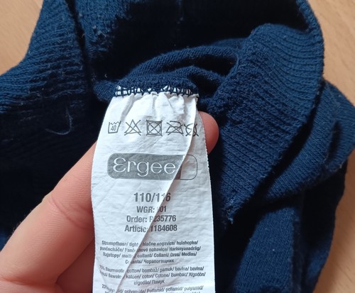 Strumpfhose, Größe 110-116, Ergee - Bild 2 von 2
