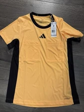 Adidas Aeroready  Jersey Soccer Referee Shirt Yellow  Sz M NWT $65