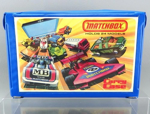 Vintage 1976 Matchbox Lesney 24 Car Model Storage Carry Case & Trays No Handle
