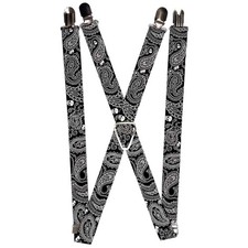 Suspenders - 1.0 - Bandana/Skulls Black/White ACC NEW