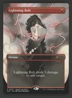Lightning Bolt Secret Lair Non Foil MTG - SECRET LAIR PRIZE CARD Magic con