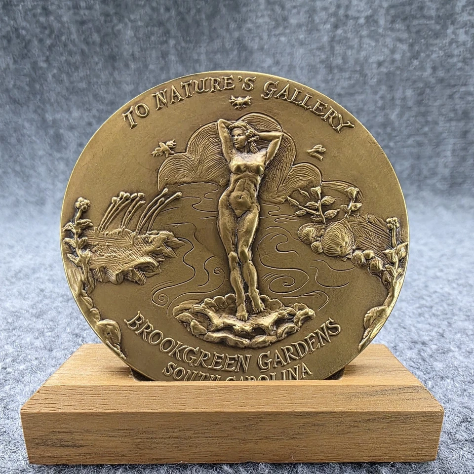 Vintage Brookgreen Gardens South Carolina Bronze Medal Plaque Artist Studio 2001 - Image 2 of 4