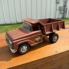 Vintage Tonka Hydraulic Dump Truck Pressed Steel Toy Bronze - Works