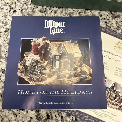 Liliput Gasse Weihnachten "Home for the Holidays" 519 Limited Ed #1544/2596 Xmas - Bild 15 von 22
