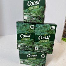 Coast  Emerald Burst Moisturizing Bar Soap 7.05 Oz each Lot of 4 Bars