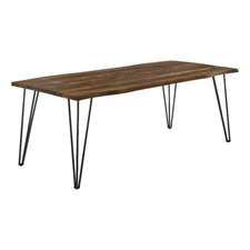 Neve 80-inch Live Edge Dining Table Grey Sheesham