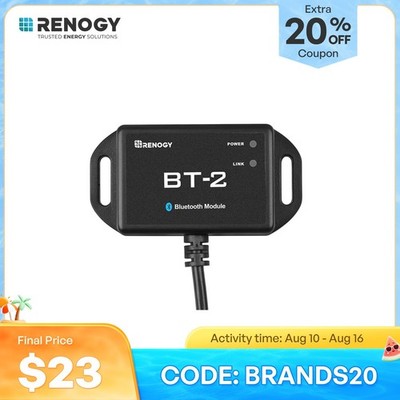 Renogy BT-2 Bluetooth Module RJ45 Communication Port Wirelessly Monitor