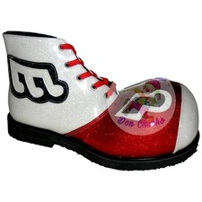 Mexican Professional Red White Clown Shoes Zapato Para Payaso Made In Mexico