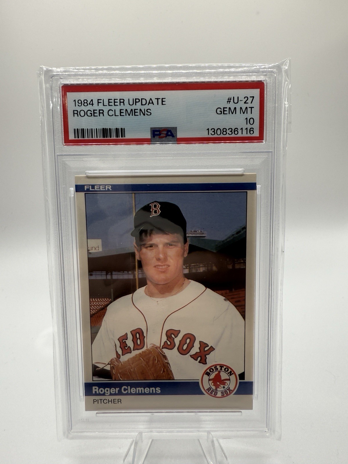 1984 Fleer Update - Roger Clemens #U-27 Rookie RC Boston Red Sox PSA 10 GEM Mint