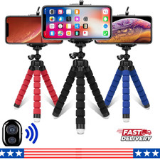 Flexible Mini Tripod Phone Holder Smartphone Camera Stand Octopus Mount Clip