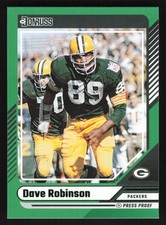 Dave Robinson 192 Press Proof Green Football 2024 Donruss Green Bay Packers