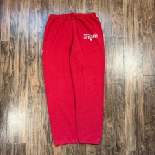 Vintage 90s Bayside Lifeguard Sweatpants Size M Red Russell Athletic Made In USA
