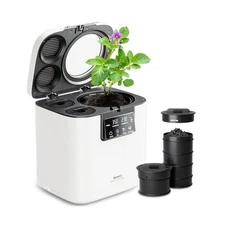 Electric Composter for Kitchen, Smart Compost Bin with Viewing Window Indoor ...
