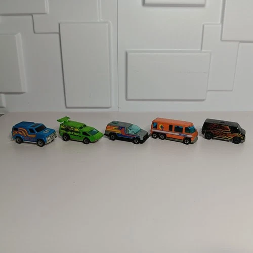 Hot Wheels Vintage Bundle Of 5 Van Palm Beach Spoiler Sport Four X 4 Flames