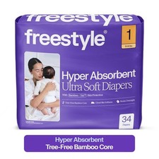 Bambootek Diaper   Size 1 Hyper Absorbent  Non-Toxic   Disposable Diaper for