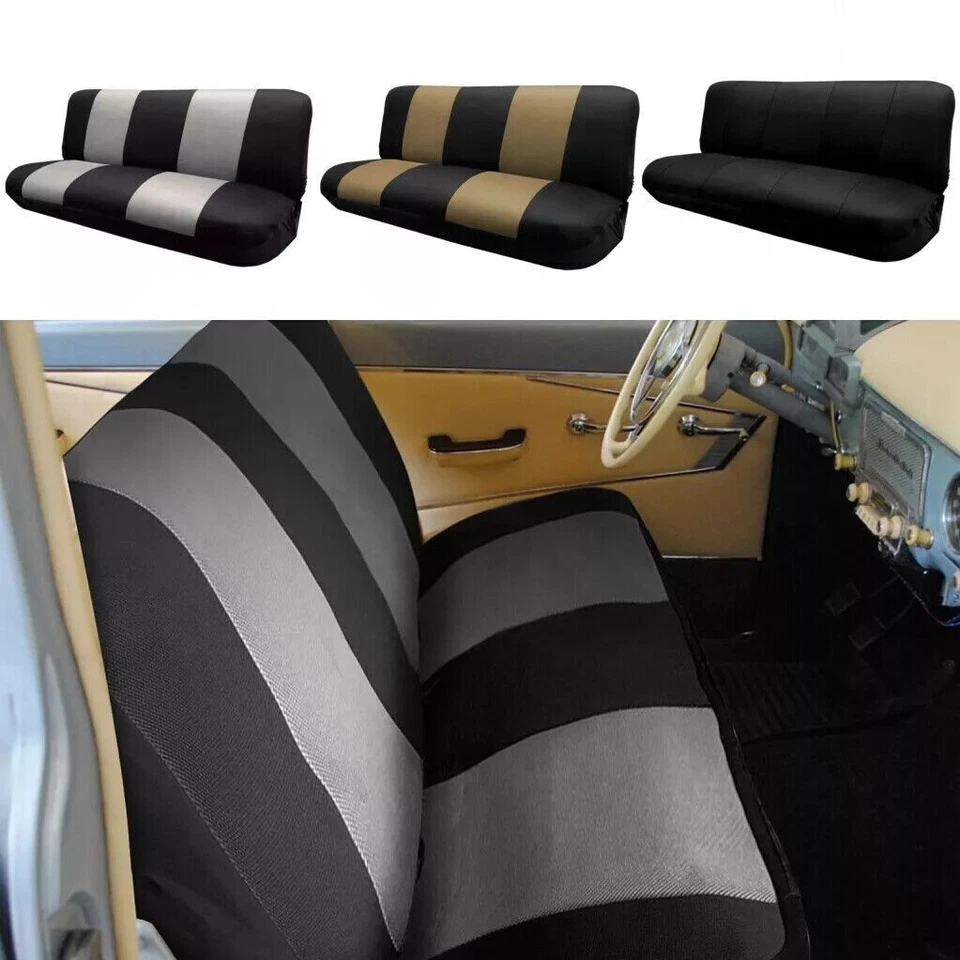 Fits Car Truck Seat Covers For Ford F100 F-100 pickup 1953 to 1978 Front Bench Foto 2 de 4