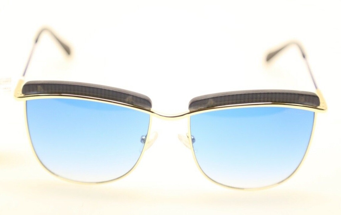 BALMAIN BL2521B C02 Gold, Blue/Blue Gradient Lens Sunglasses  display picture 2